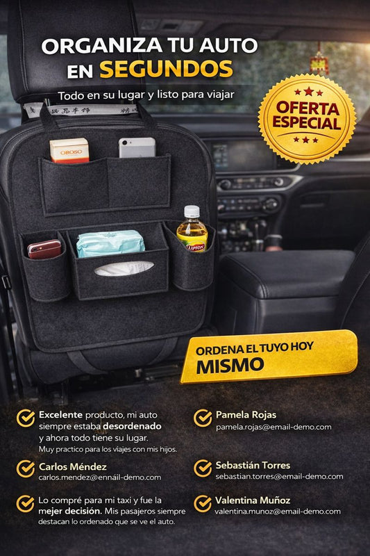 BOLSO ORGANIZADOR PARA ASIENTO