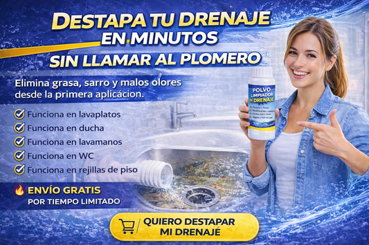 🚿 Destapa tu drenaje en minutos sin llamar al plomero